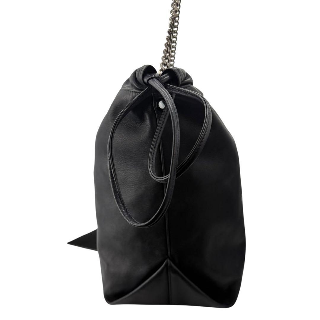 【極美品】サンローラン テディ ショルダーバッグ チェーン 巾着 レザー508A