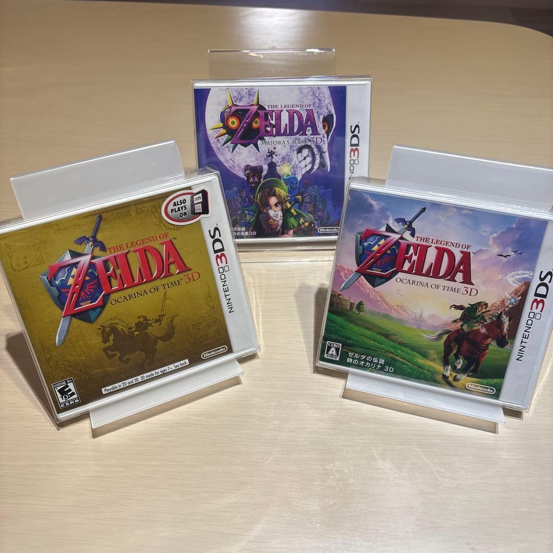 最終値下げ 新品ゼルダの伝説 3DS 時のオカリナ 海外版 ムジュラの仮面 3点