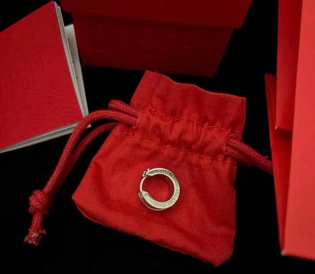 DIESEL ディーゼル ステンレススチール ピアス フープ リング(片耳用)