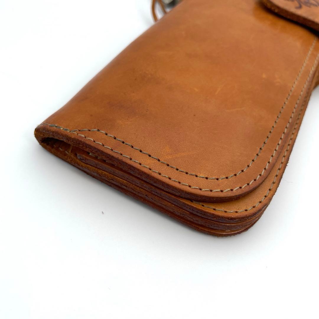 レッドムーン　長財布　チェーンウォレット　レザー