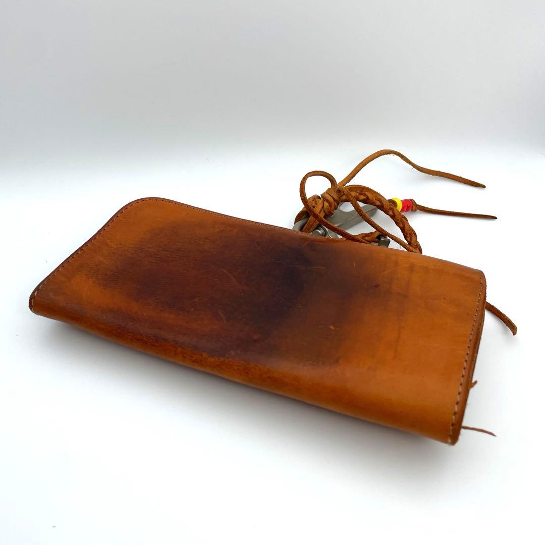 レッドムーン　長財布　チェーンウォレット　レザー