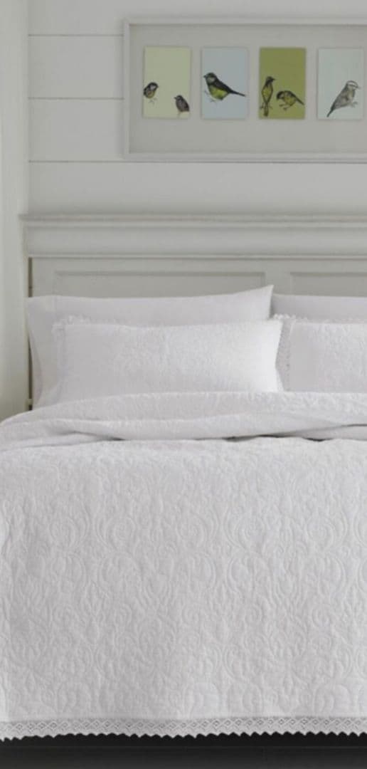 《ローラアシュレイ》ベッドカバー×2ピローケースセット