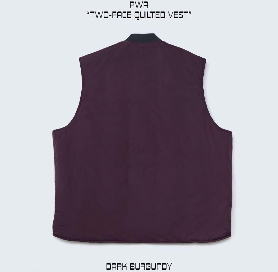 PWA TWO FACE QUILTED VEST L ベスト ダウンベスト