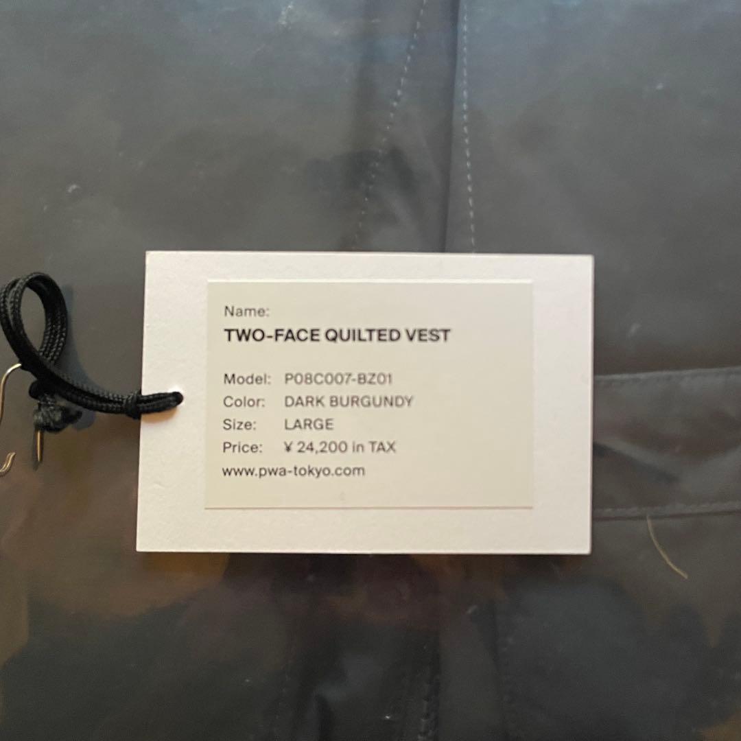 PWA TWO FACE QUILTED VEST L ベスト ダウンベスト