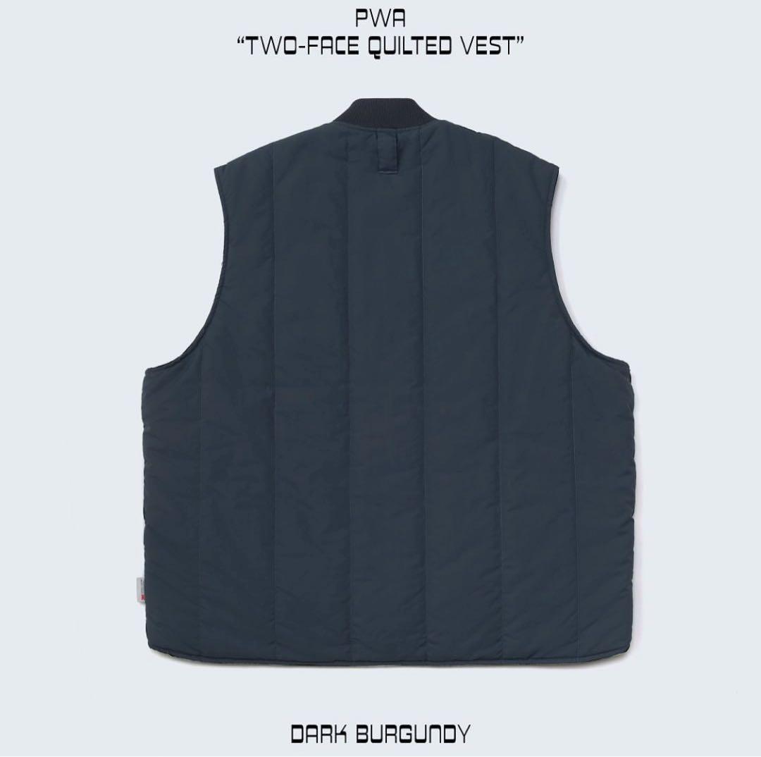 PWA TWO FACE QUILTED VEST L ベスト ダウンベスト