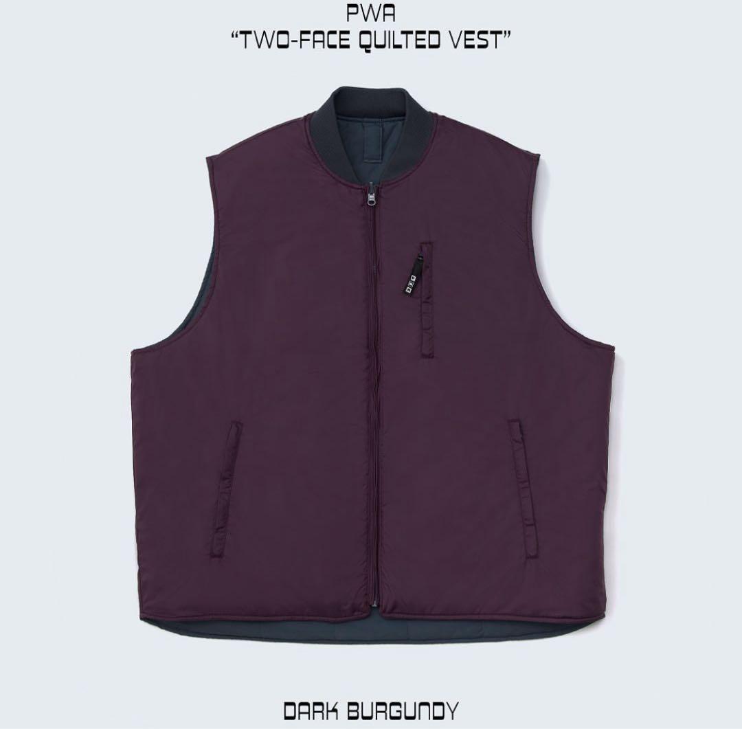 PWA TWO FACE QUILTED VEST L ベスト ダウンベスト