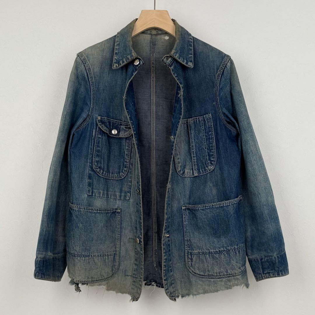 Anvil Brand 40s 50s ビンテージ ボロ デニム カバーオール