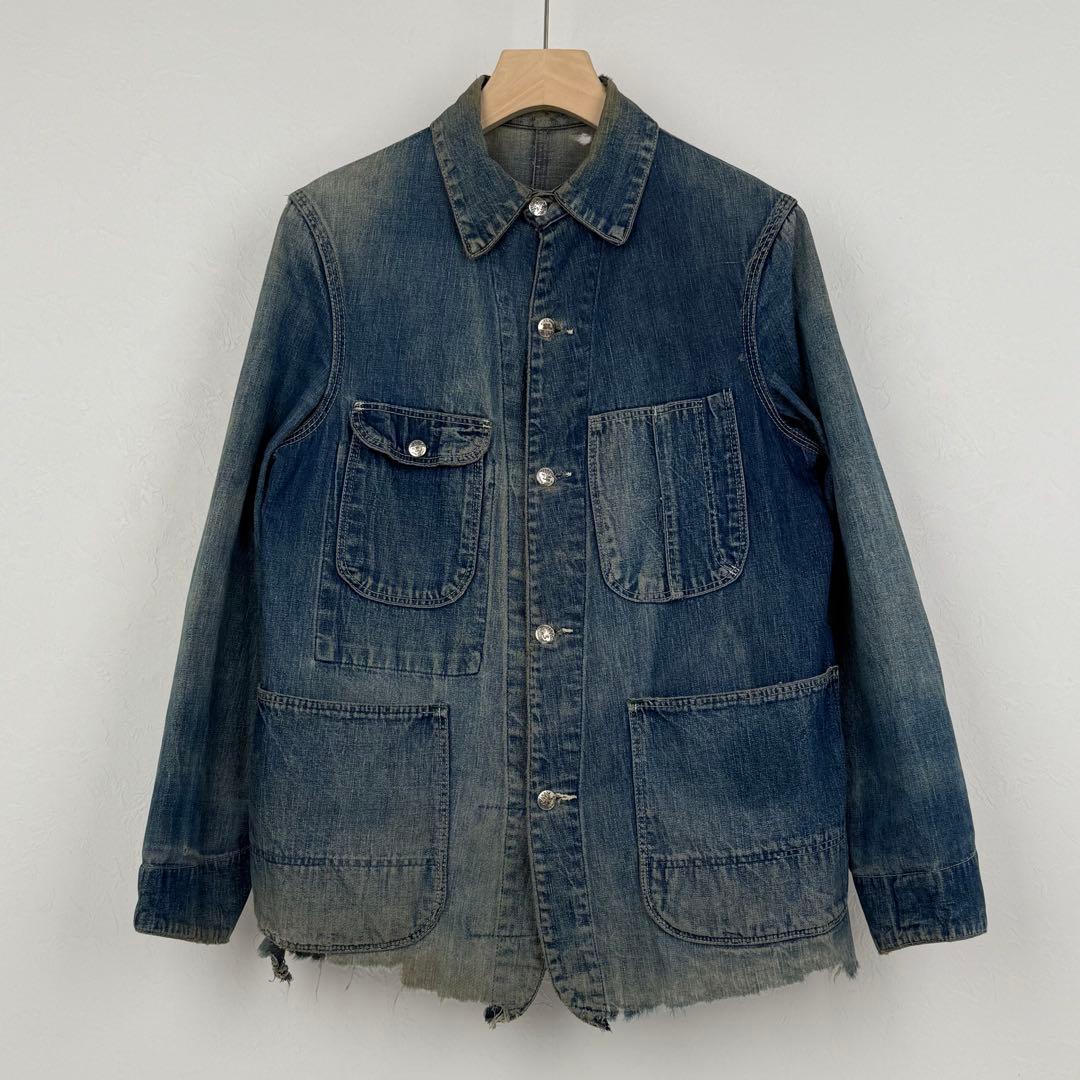 Anvil Brand 40s 50s ビンテージ ボロ デニム カバーオール