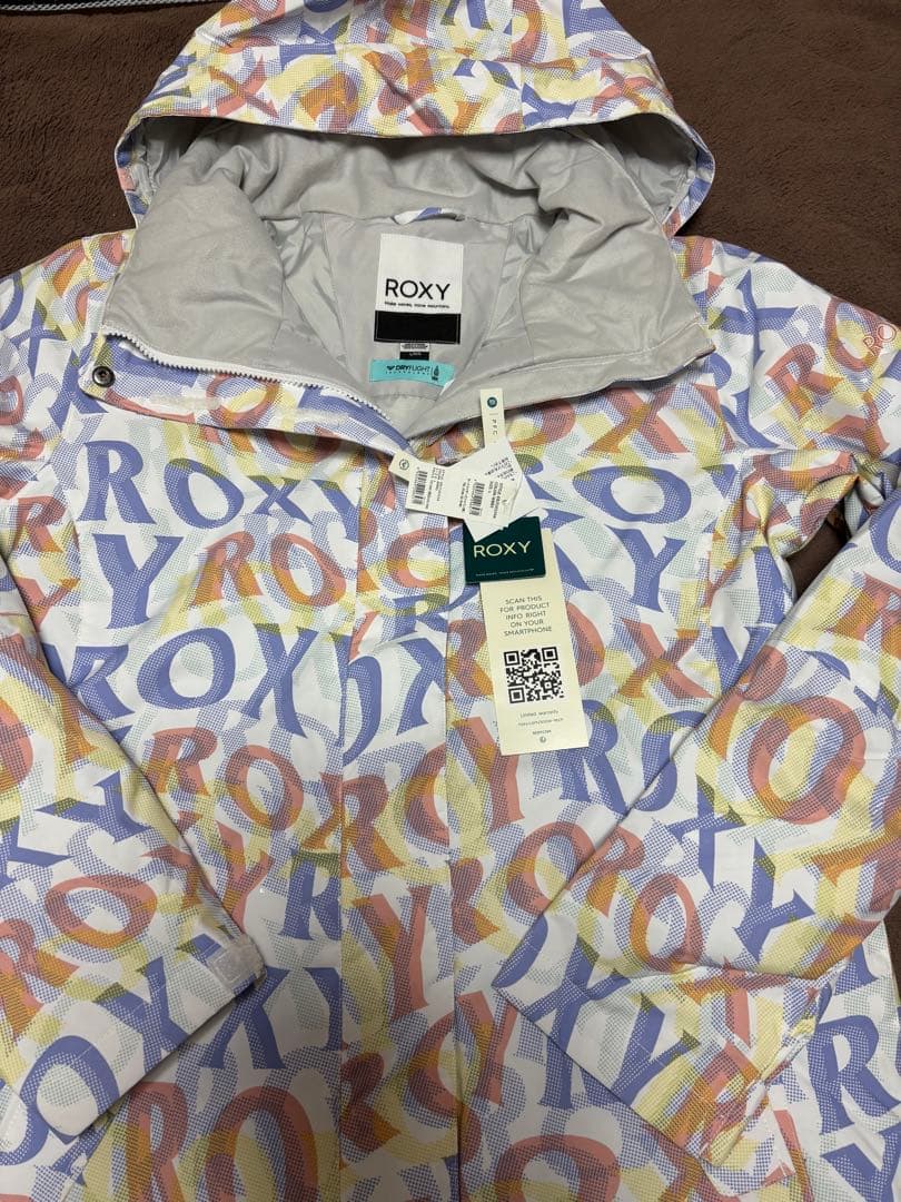 ✨新品未使用タグ付き✨ ROXY ロキシー フード付き スノーボードウェア 白Ｌ