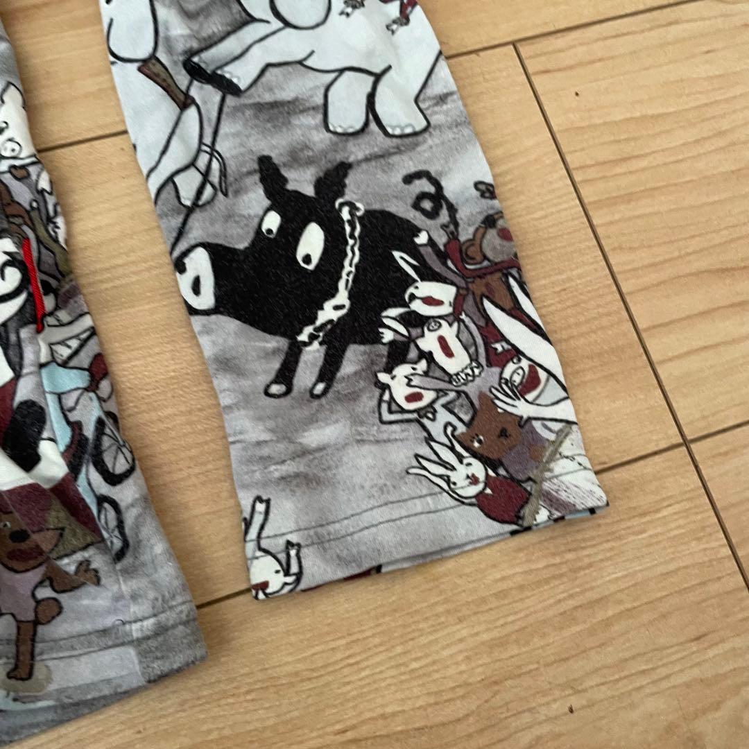 ✨未使用保管✨　ALBEROBELLO カットソー　長袖　総柄　グレー　動物