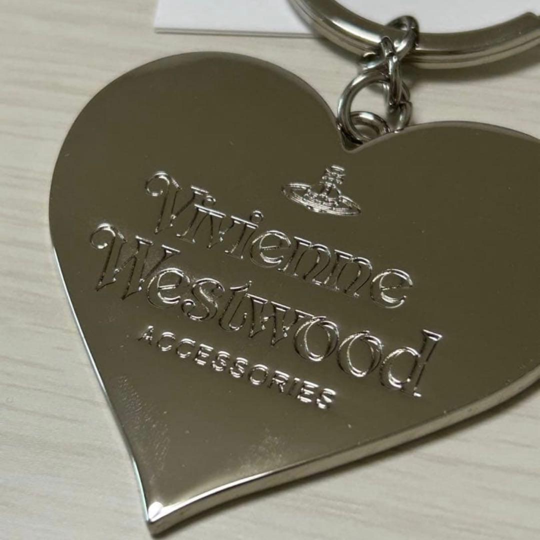 Vivienne Westwoodハートチャーム キーリング 赤