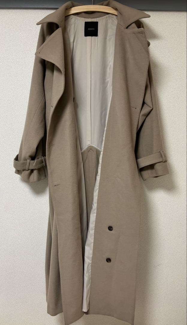 大特価！ anuans アニュアンス ウール ロング コート ベージュ