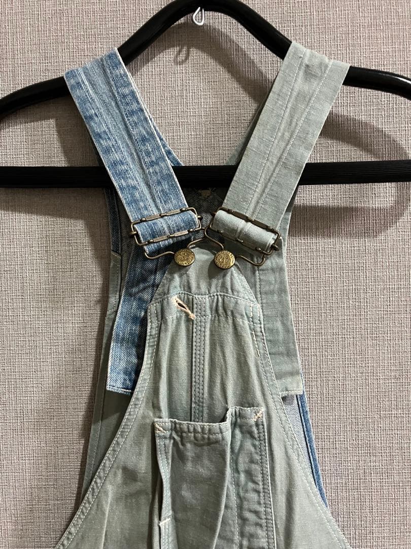 KAPITALライトブルーデニムオーバーオール（値下げ交渉はお断りしております）