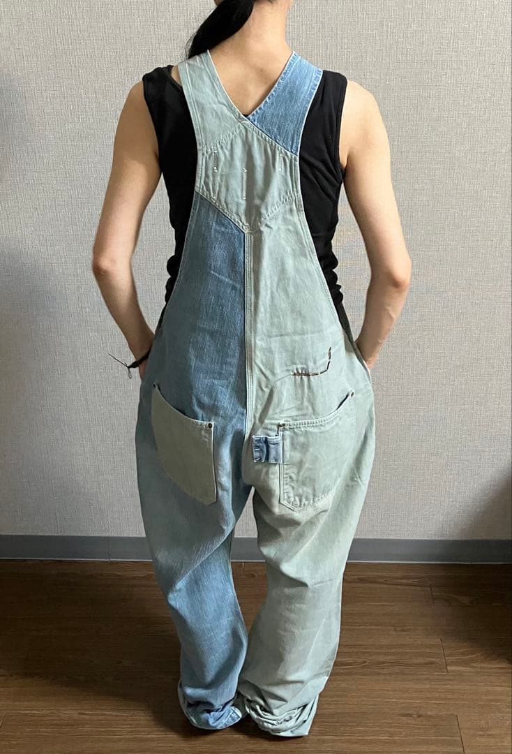 KAPITALライトブルーデニムオーバーオール（値下げ交渉はお断りしております）