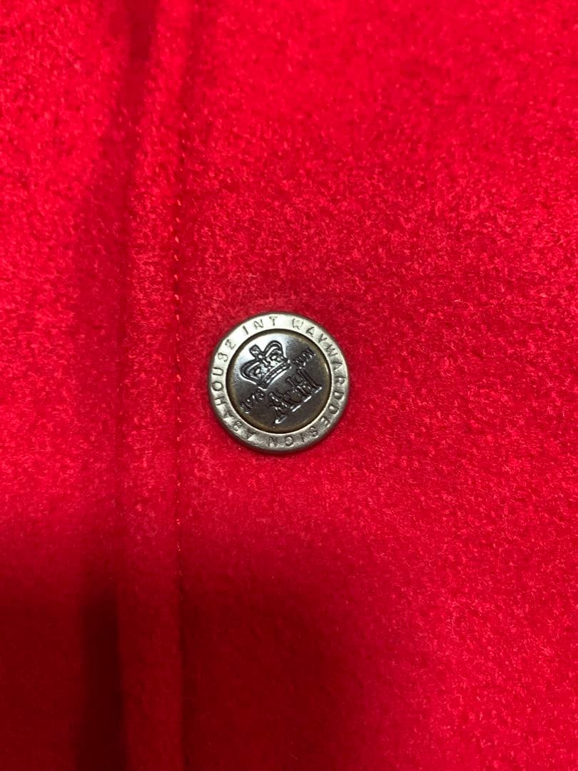 超美品　Abahouse レザースリーブ 90's スタジャン　袖丈牛革