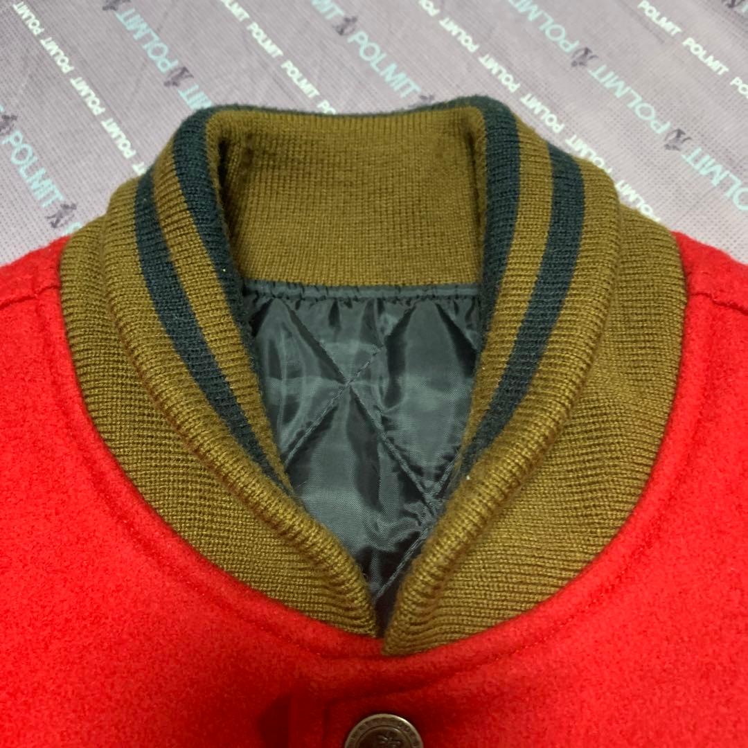 超美品　Abahouse レザースリーブ 90's スタジャン　袖丈牛革