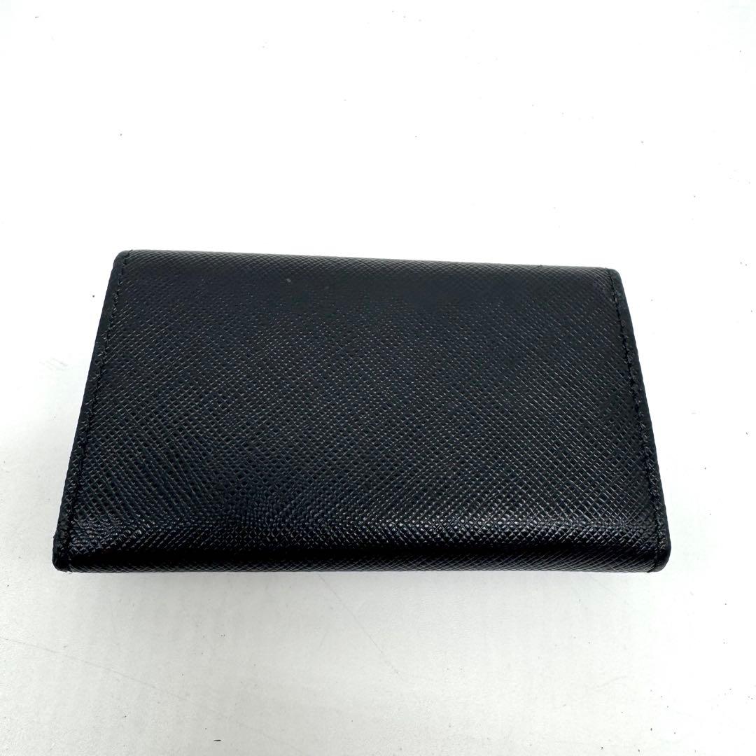 【現行類似・超美品✨】付属品完備 プラダ 6連キーケース サフィアーノレザー 黒