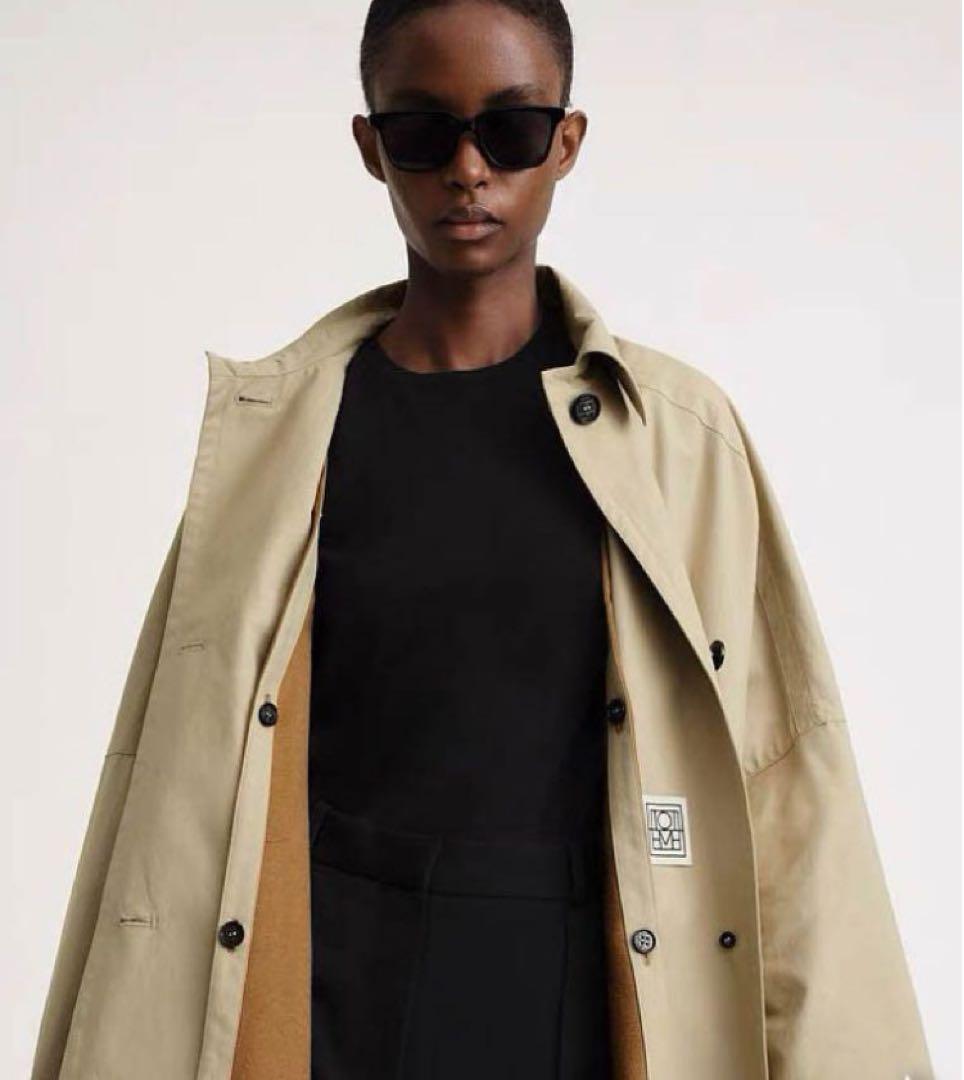 人気新作　Toteme トーテム カーキ色チェスターコート