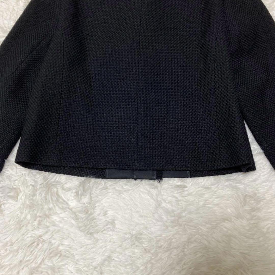 新品タグ付 24AW アナイ ウールプリペラノーカラー ジャケット ネイビー