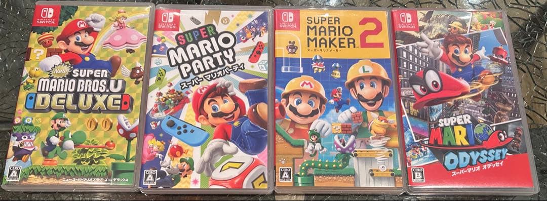 スーパーマリオシリーズ Switch ソフト 4本セット