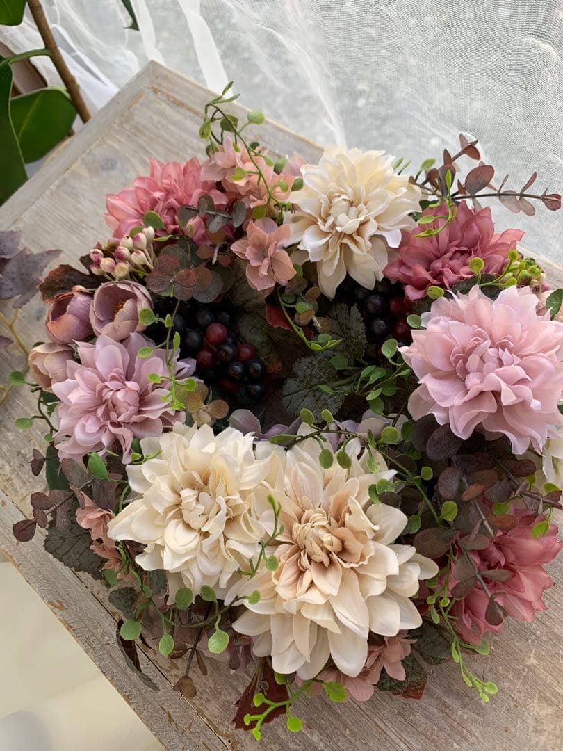 アーティフィシャル♡ ぶどうのオーバルリース