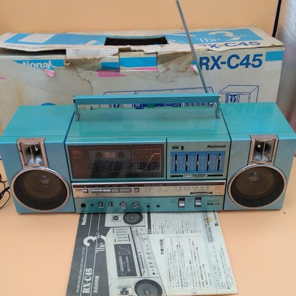 ナショナル National RX-C45 カセットプレーヤー 元箱/説明書付