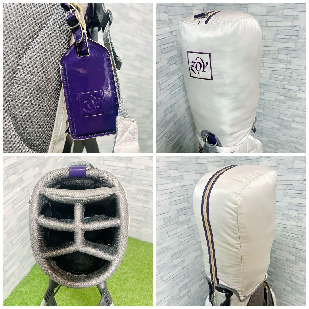 ZOY ゾーイ ゴルフ キャディバッグ スタンド式 クッション素材 軽量 6分割