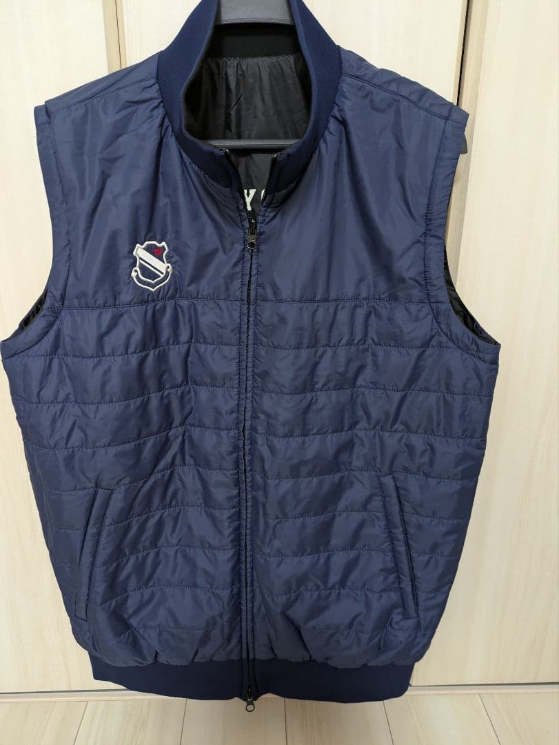 パーリーゲイツ 4WAY　中綿ジャケット　リバーシブル 紺＆黒　サイズ6 　美品