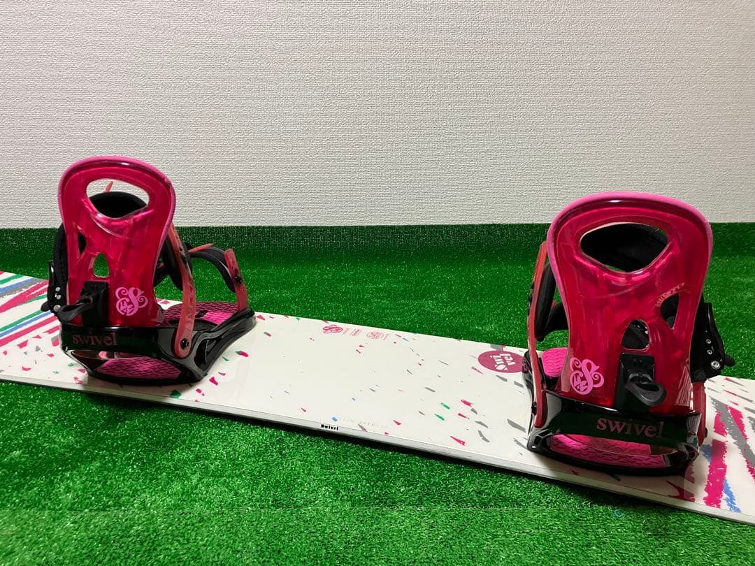 SWIVEL　スノーボードセット　143cm　ビンディングM　初心者オススメ