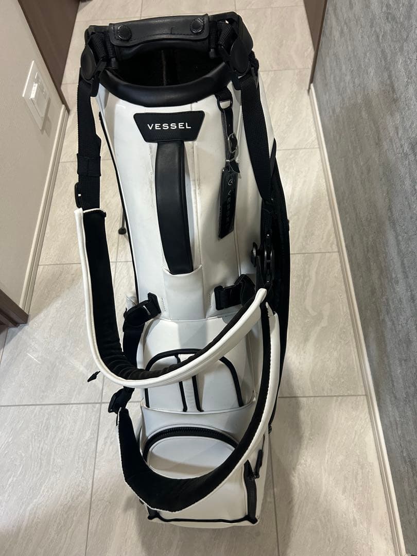 Vessel ホワイト キャディバッグ