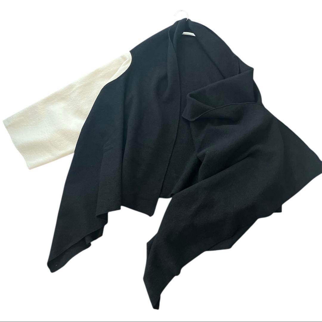 PLAIN PEOPLE ＊SULTAN圧縮ウールニット片袖ストール
