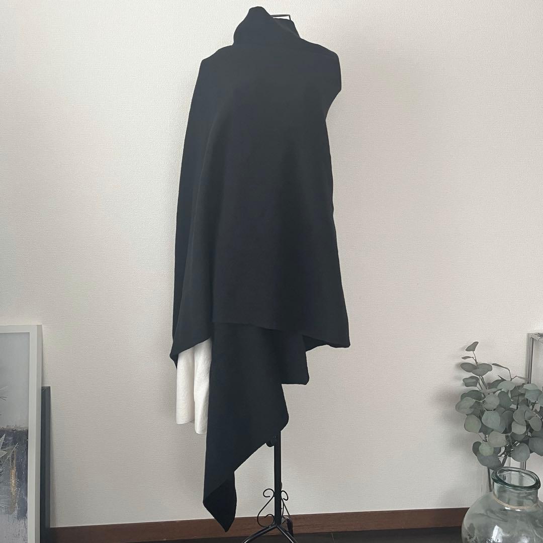 PLAIN PEOPLE ＊SULTAN圧縮ウールニット片袖ストール