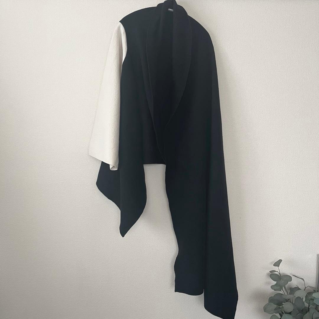 PLAIN PEOPLE ＊SULTAN圧縮ウールニット片袖ストール