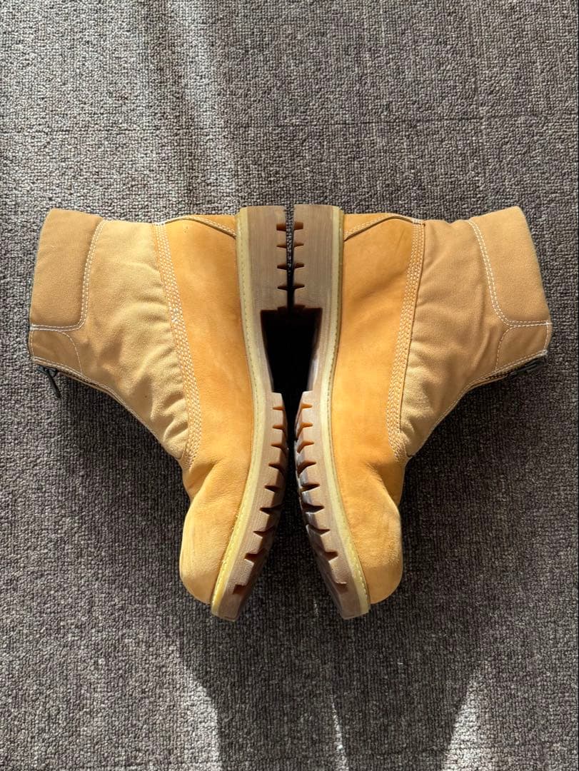 Timberland × woolrich ジップアップイエローブーツ