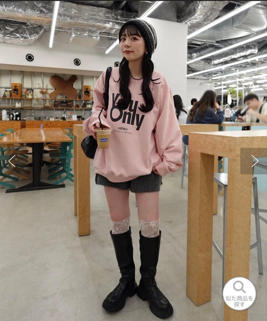 kastane 山田yamada企画ウォッシュドロゴスウェット