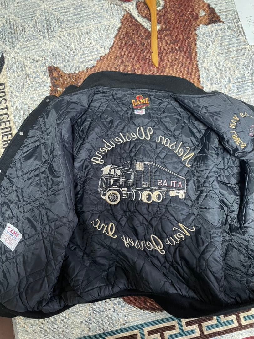 アメ製スタジャン USA製 2XL アメカジ カークラブジャケット　GAME