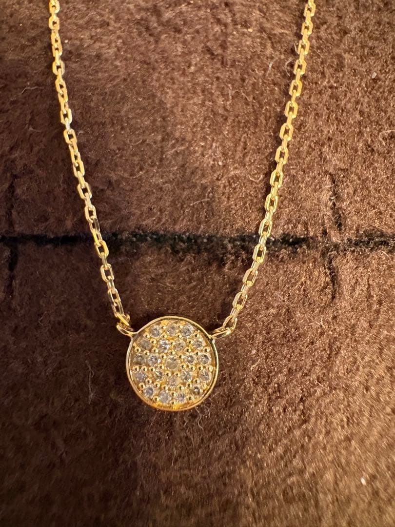 アガット k18 ダイヤモンドネックレス