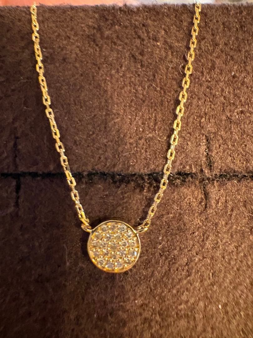 アガット k18 ダイヤモンドネックレス