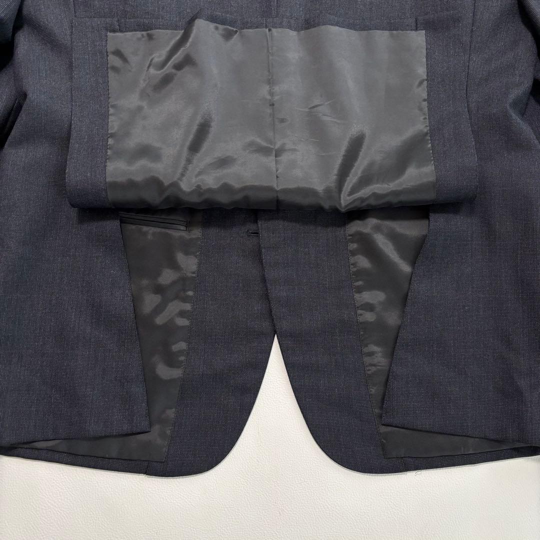 バーバリー スーツ セットアップ Lサイズ チェック柄 ネイビー