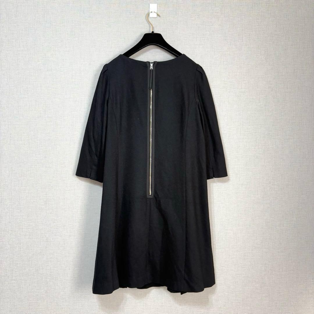 美品　トゥービーシック ワンピース 46 大きいサイズ ウール混　上品　フレア