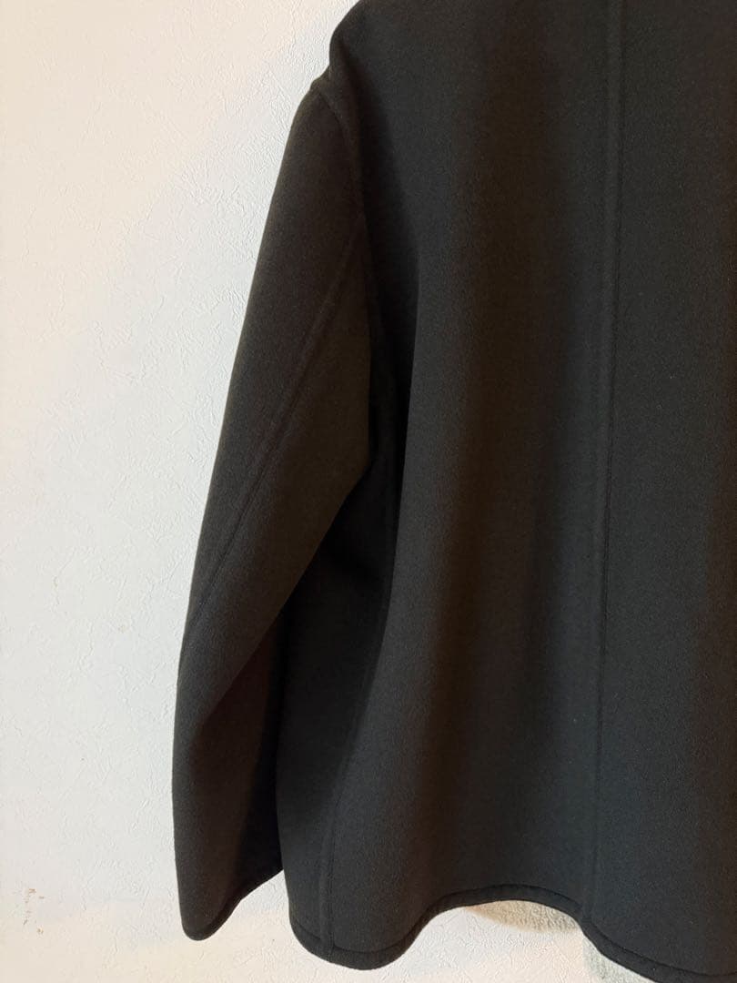 エルメス　カシミヤPコート　サイズ54 ラムスキンボア付き　状態極上