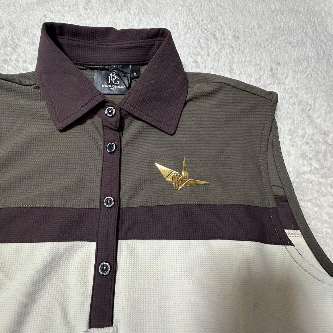 【1PIU1UGUALE3】襟付き ノースリーブ 新品未使用 タグ付き M