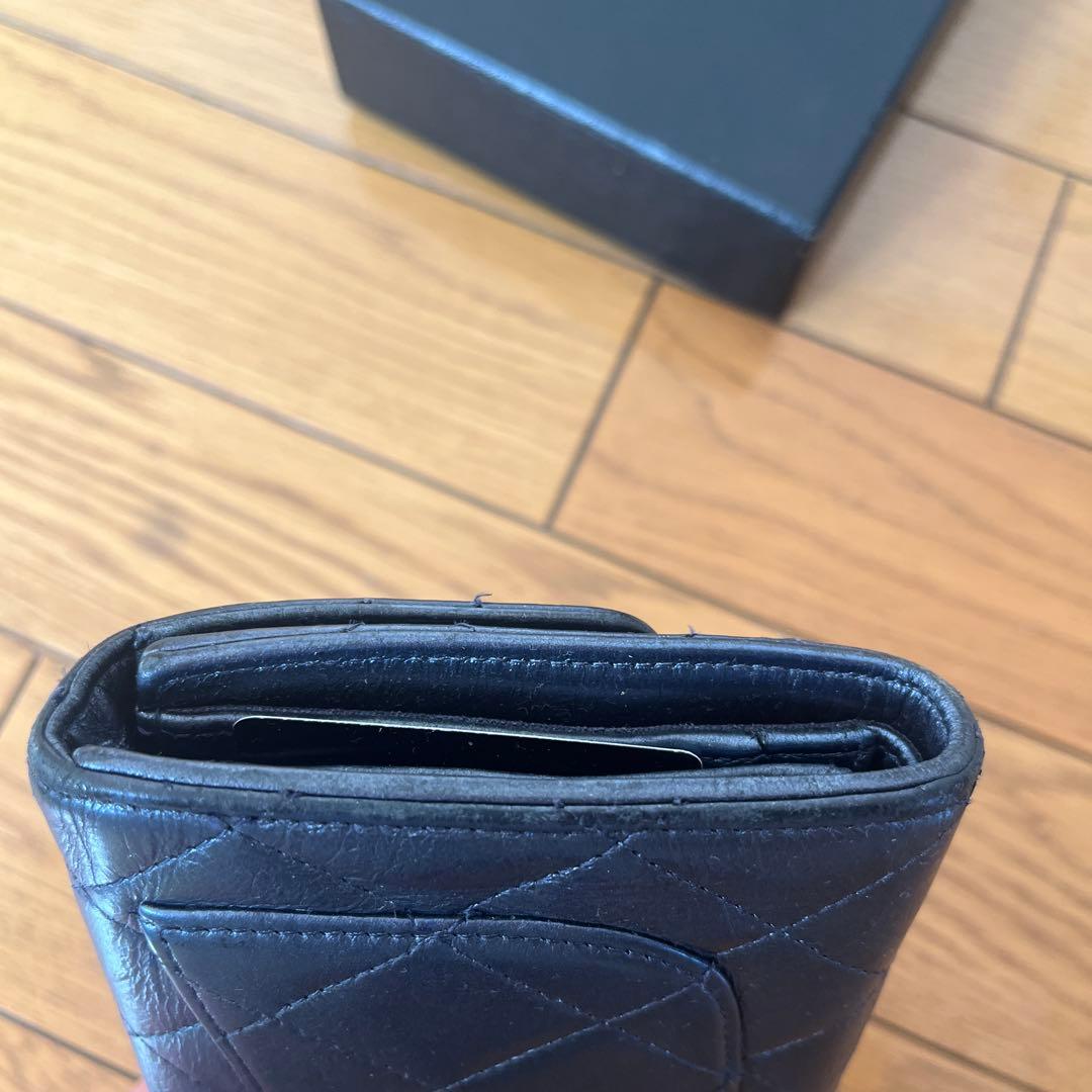 シャネル　長財布CHANELウォレット　ネイビー