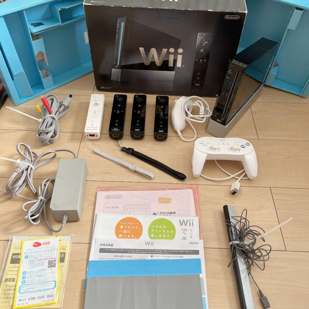 Nintendo Wii RVL-S-KJ 本体、リモコン