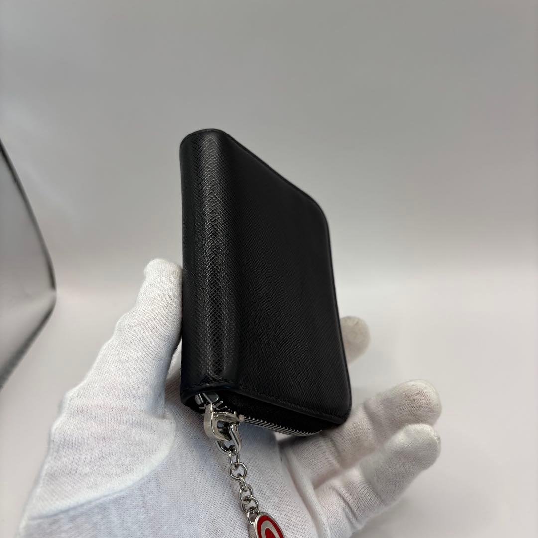 PRADA パース　ブラック　1MM268 ハート　SAFFIANO