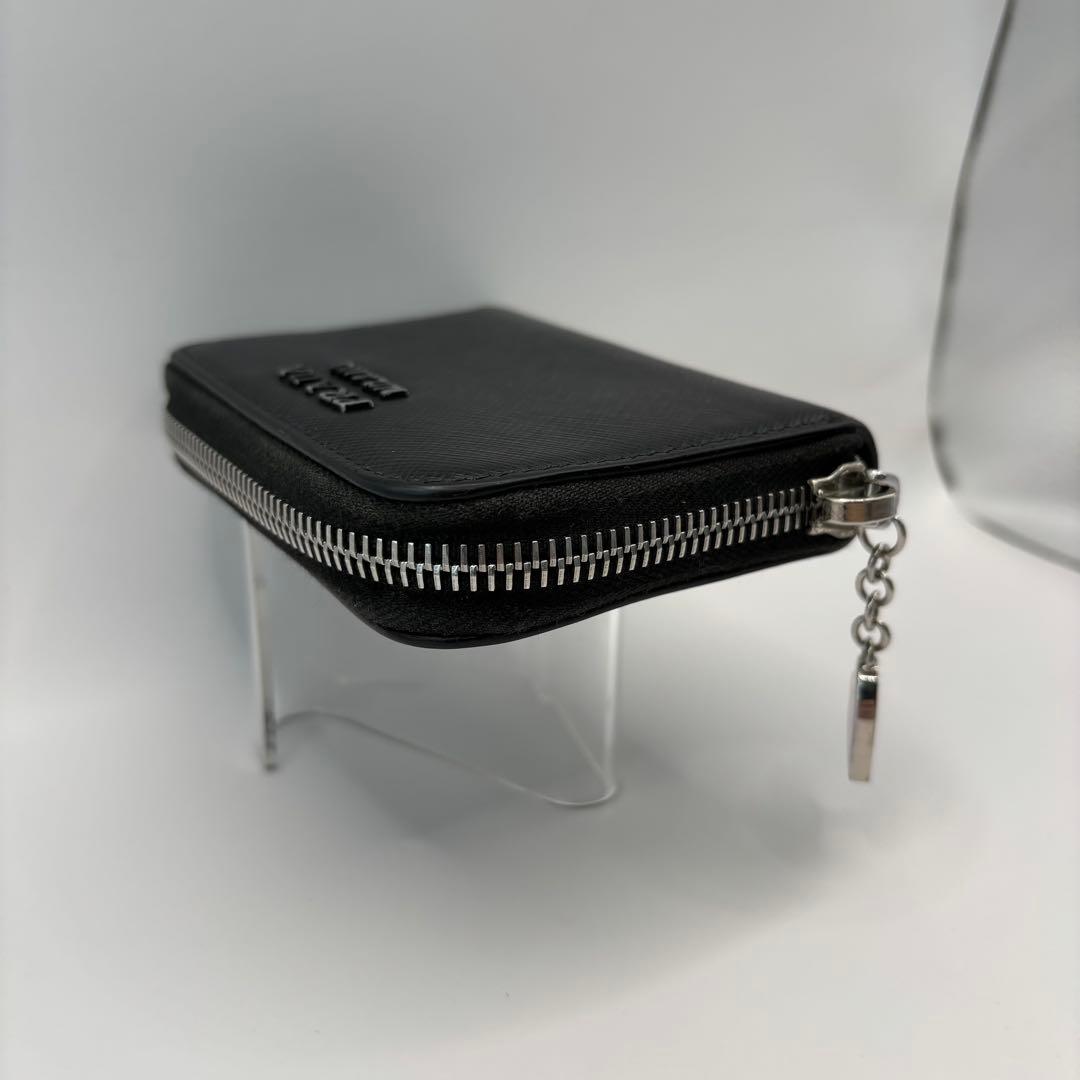 PRADA パース　ブラック　1MM268 ハート　SAFFIANO