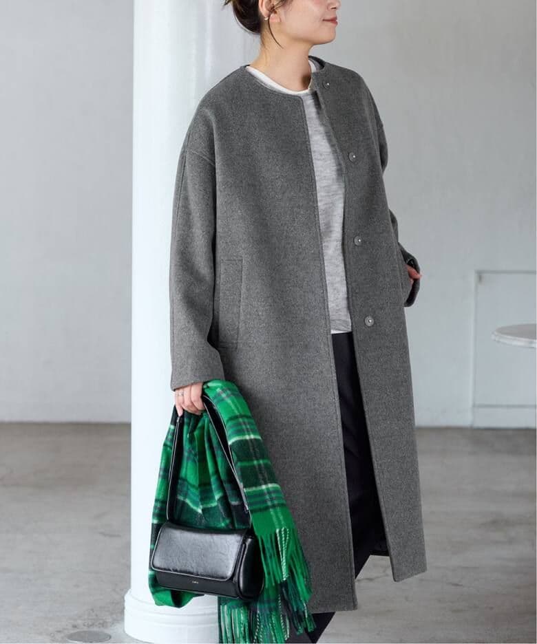 JOURNAL STANDARD スーパー140ビーバーノーカラーコート36