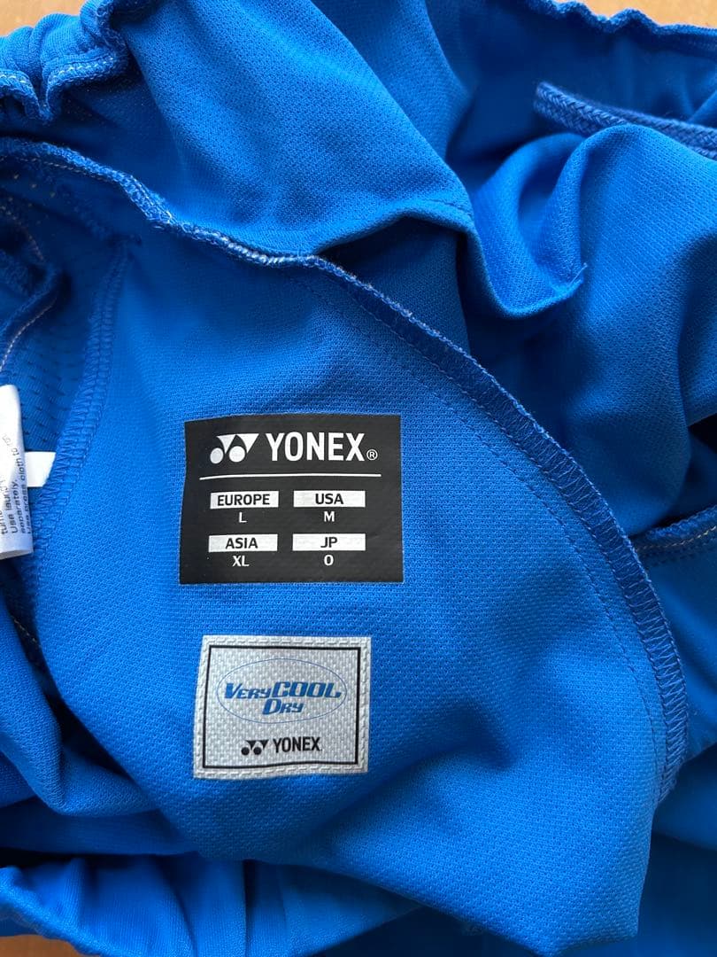 ヨネックス バドミントンパンツ 青色 ANAロゴ