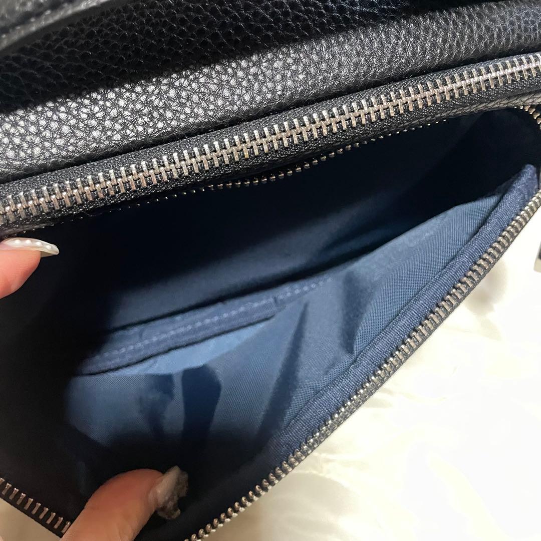 CASTELBAJAC ブラックレザー バッグ カステルバジャック レザーバッグ