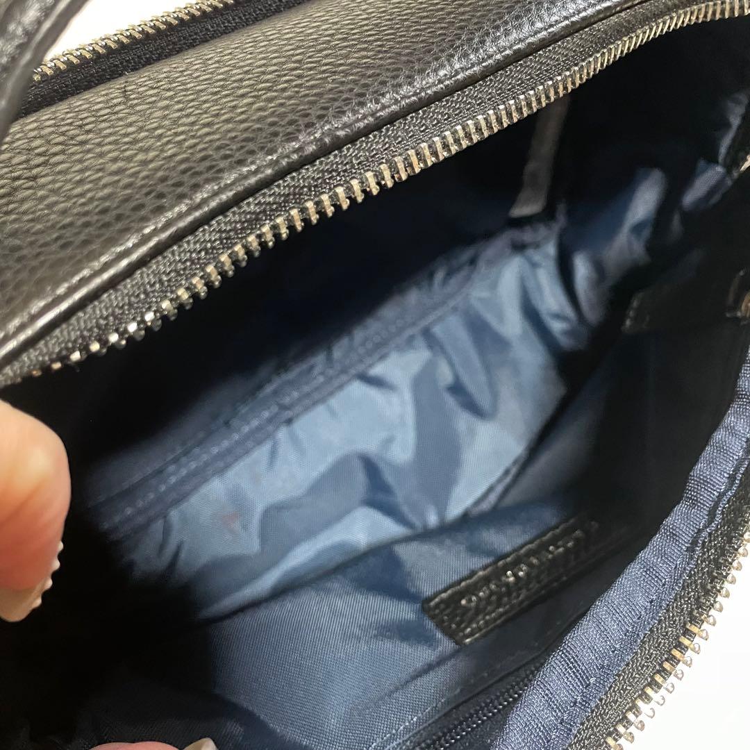 CASTELBAJAC ブラックレザー バッグ カステルバジャック レザーバッグ